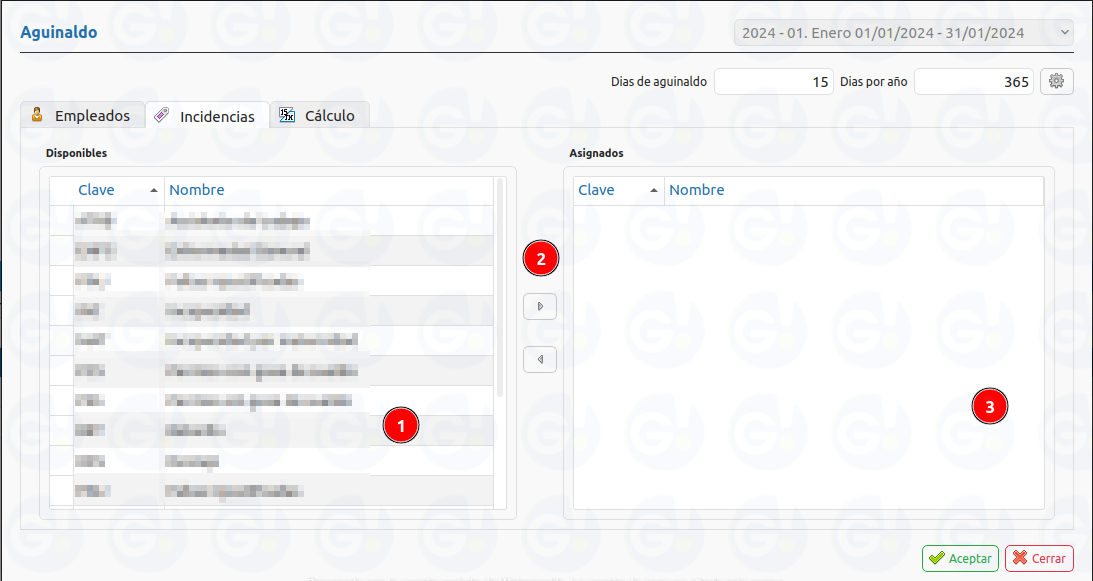 incidencias aguinaldo