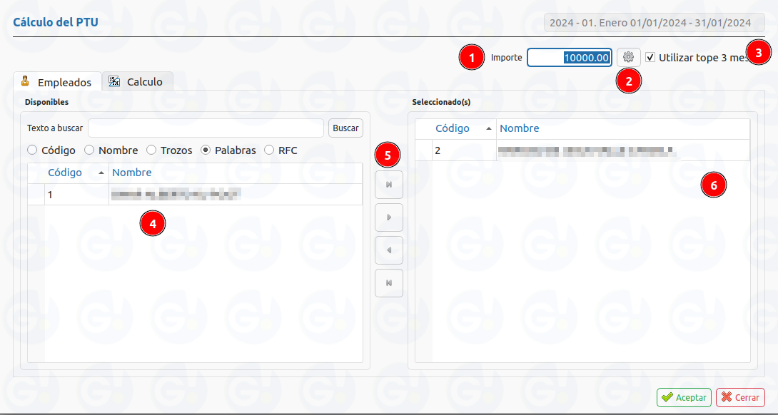 configuracion de PTU