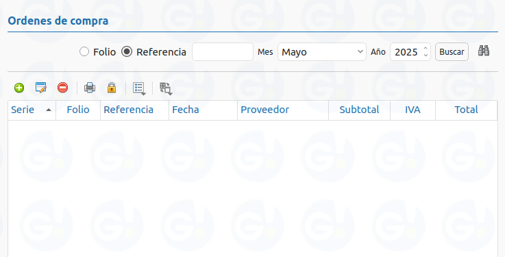 menu orden de compra