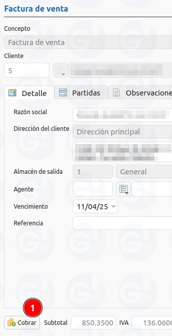 cobrar