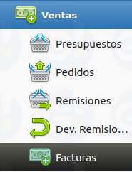 ruta facturas de venta