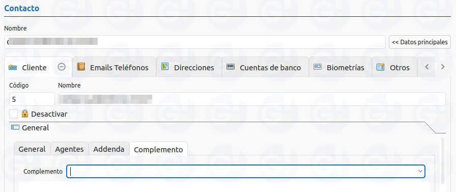 complemento cliente