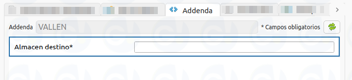 addenda en partidas