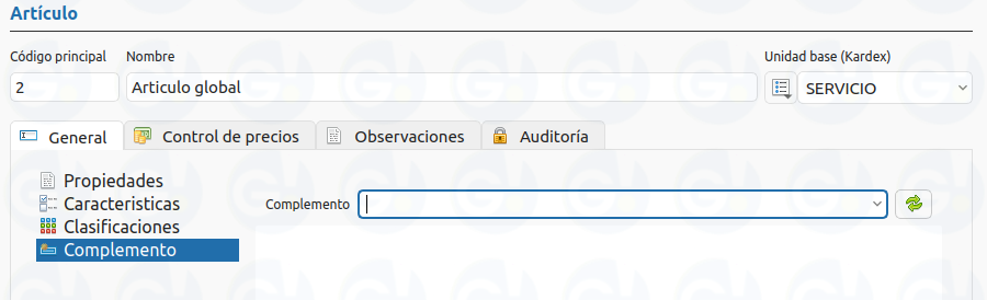 complento articulos